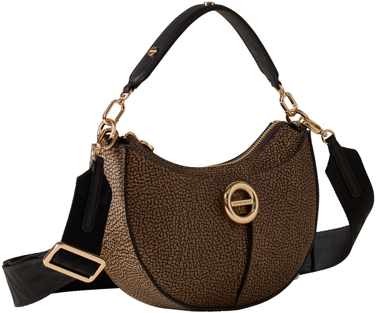 Borbonese TULIP SMALL CROSSBODY BAG Bruin