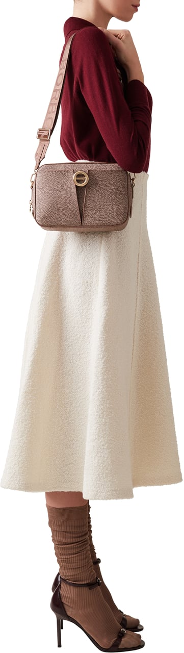 Borbonese TULIP CAMERA BAG Beige