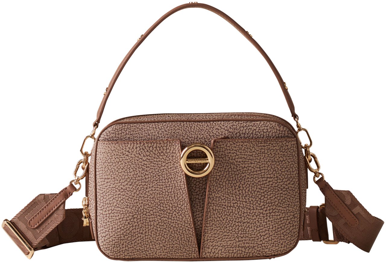 Borbonese TULIP CAMERA BAG Beige