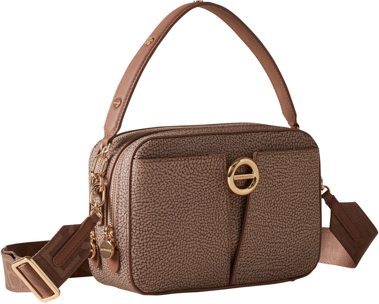 Borbonese TULIP CAMERA BAG Beige