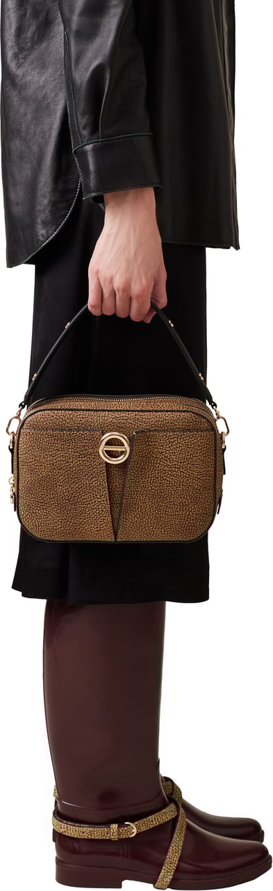 Borbonese TULIP CAMERA BAG Bruin