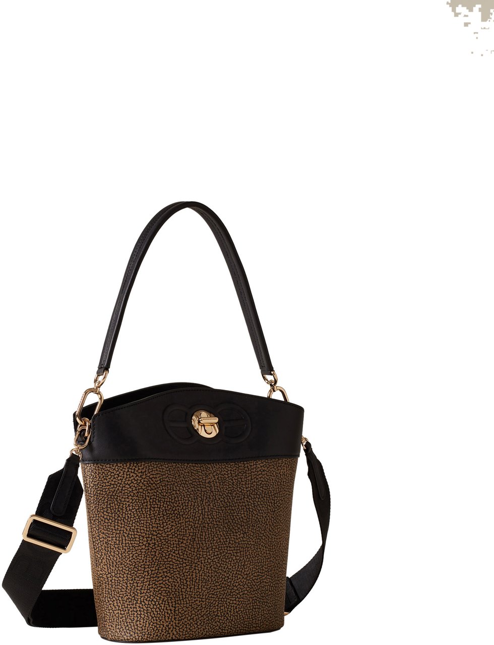 Borbonese MOONLIGHT SMALL BUCKET BAG Bruin