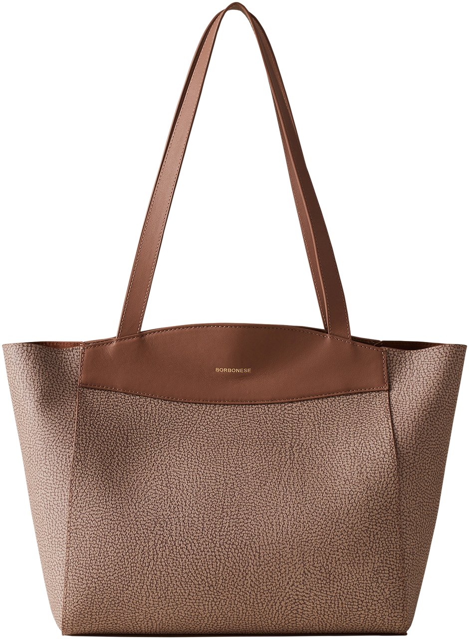 Borbonese MOONLIGHT LARGE SHOPPER Beige