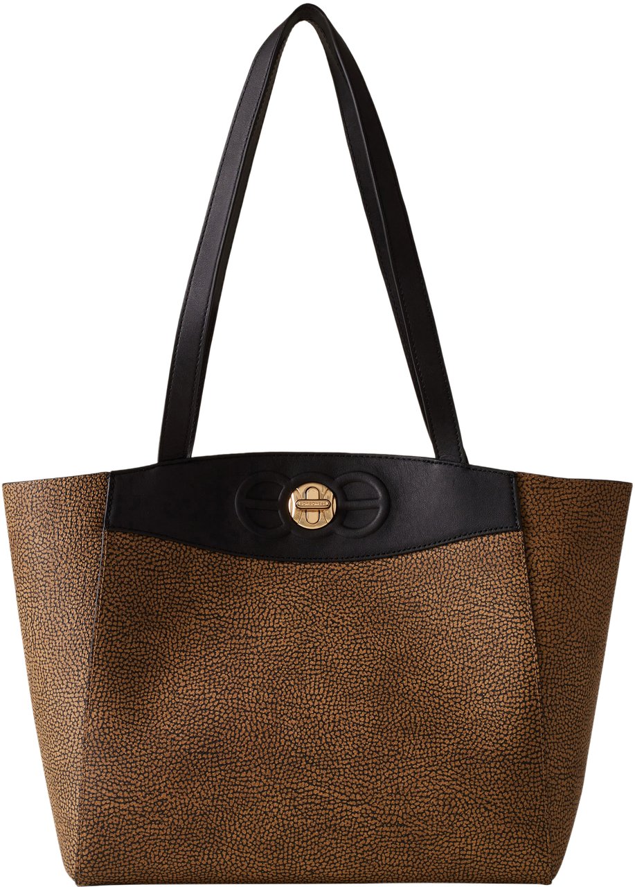 Borbonese MOONLIGHT LARGE SHOPPER Bruin