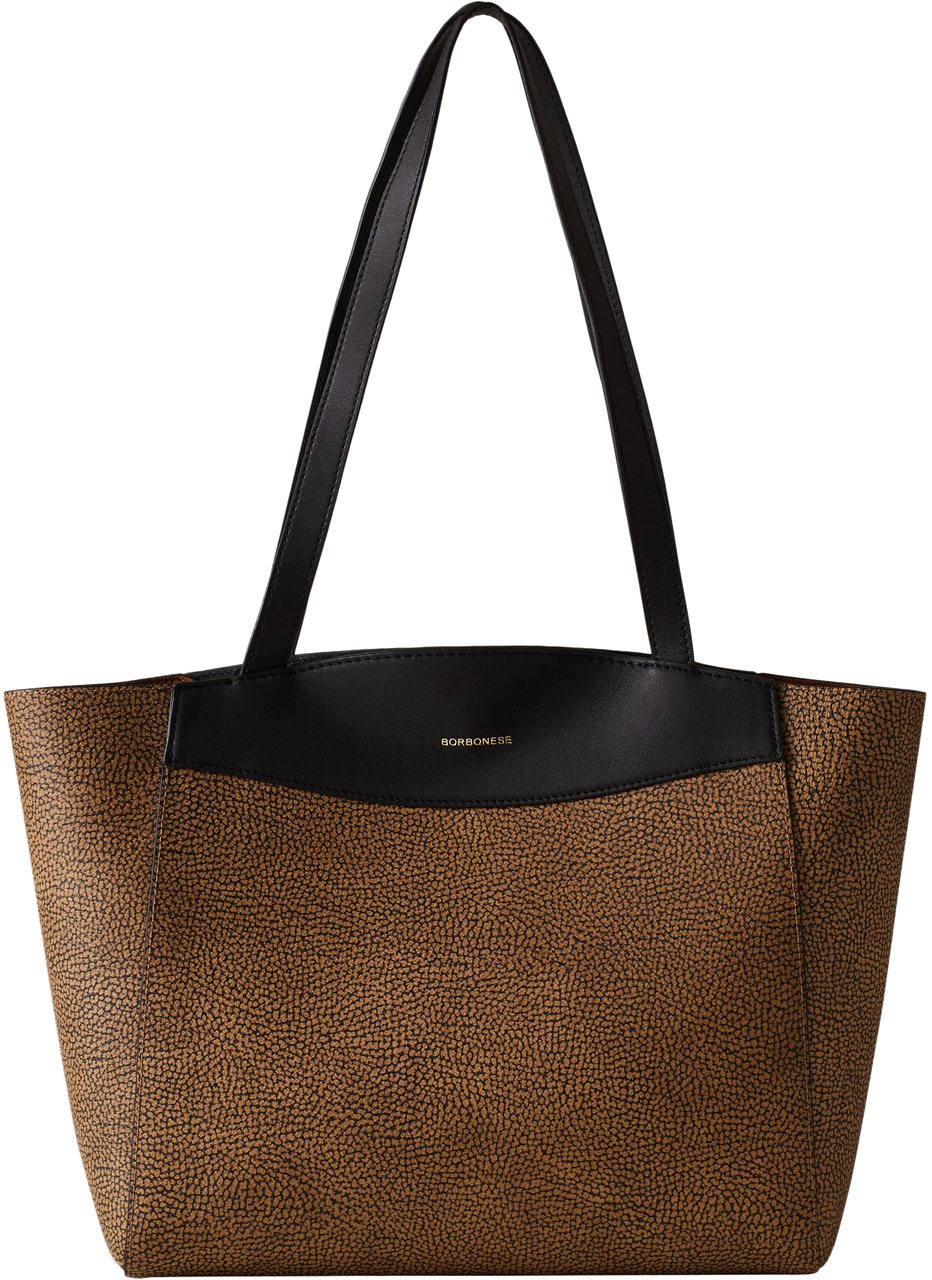 Borbonese MOONLIGHT LARGE SHOPPER Bruin