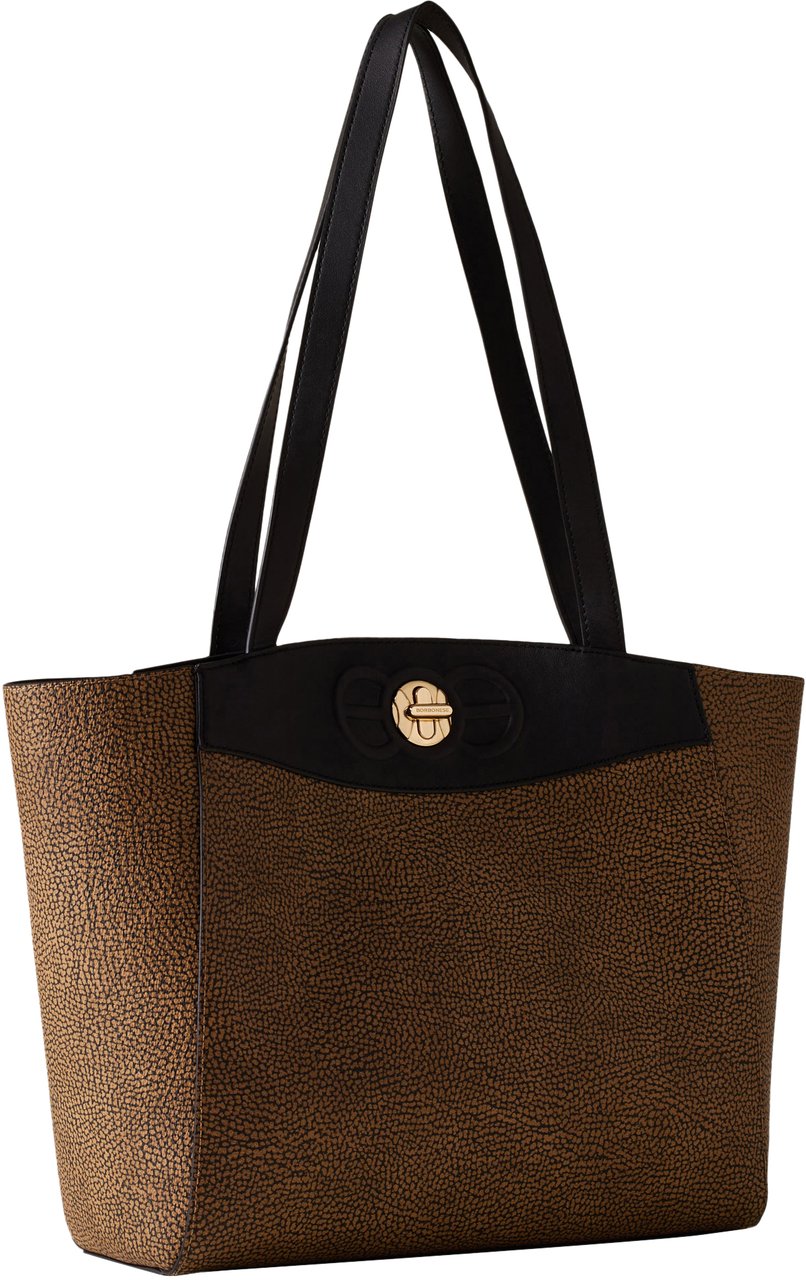 Borbonese MOONLIGHT LARGE SHOPPER Bruin