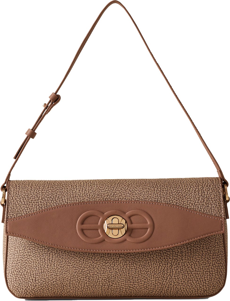 Borbonese MOONLIGHT MEDIUM SHOULDER BAG Beige