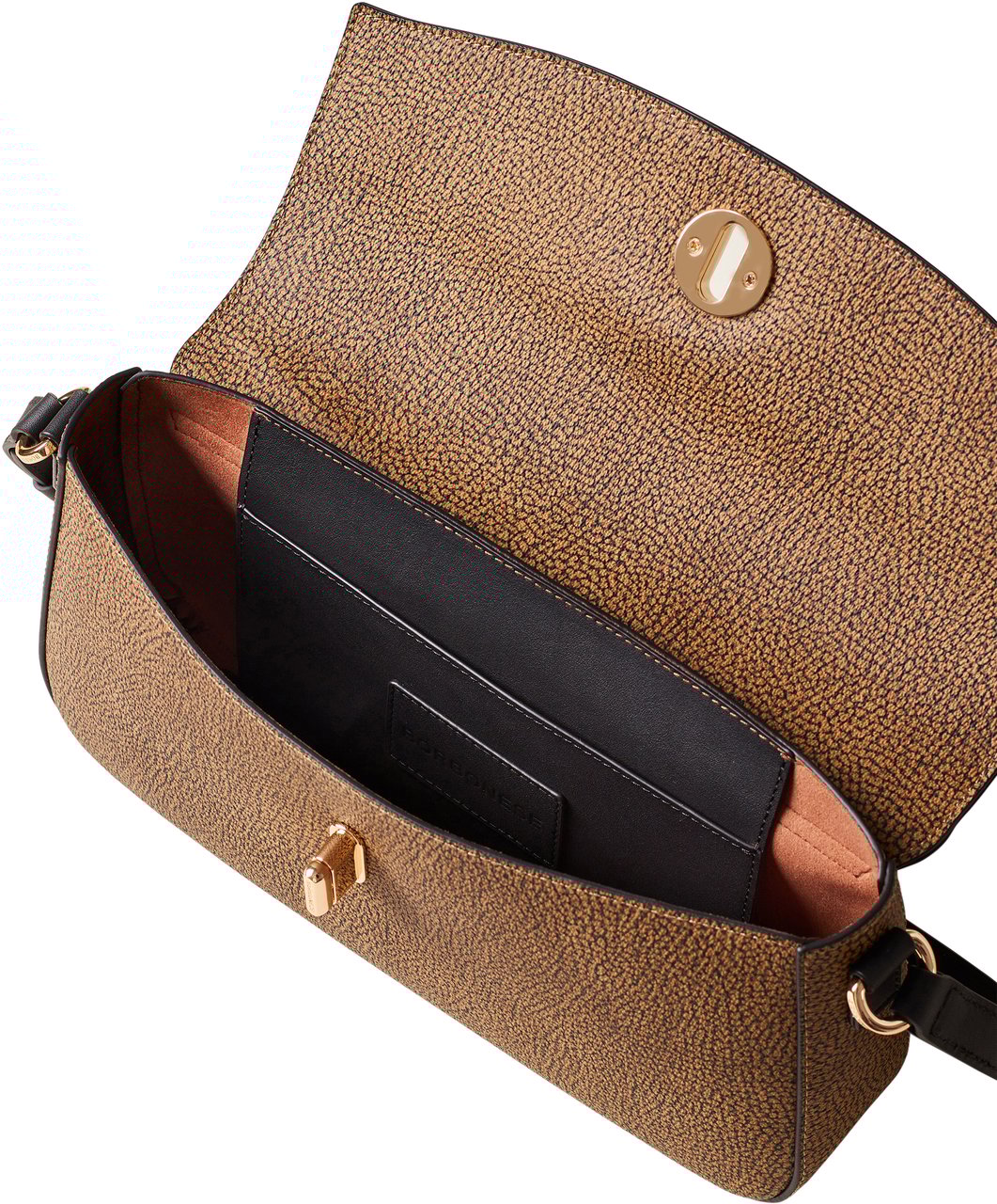 Borbonese MOONLIGHT MEDIUM SHOULDER BAG Bruin