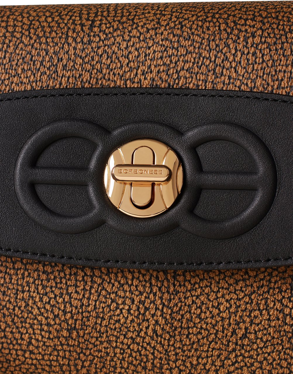 Borbonese MOONLIGHT MEDIUM SHOULDER BAG Bruin