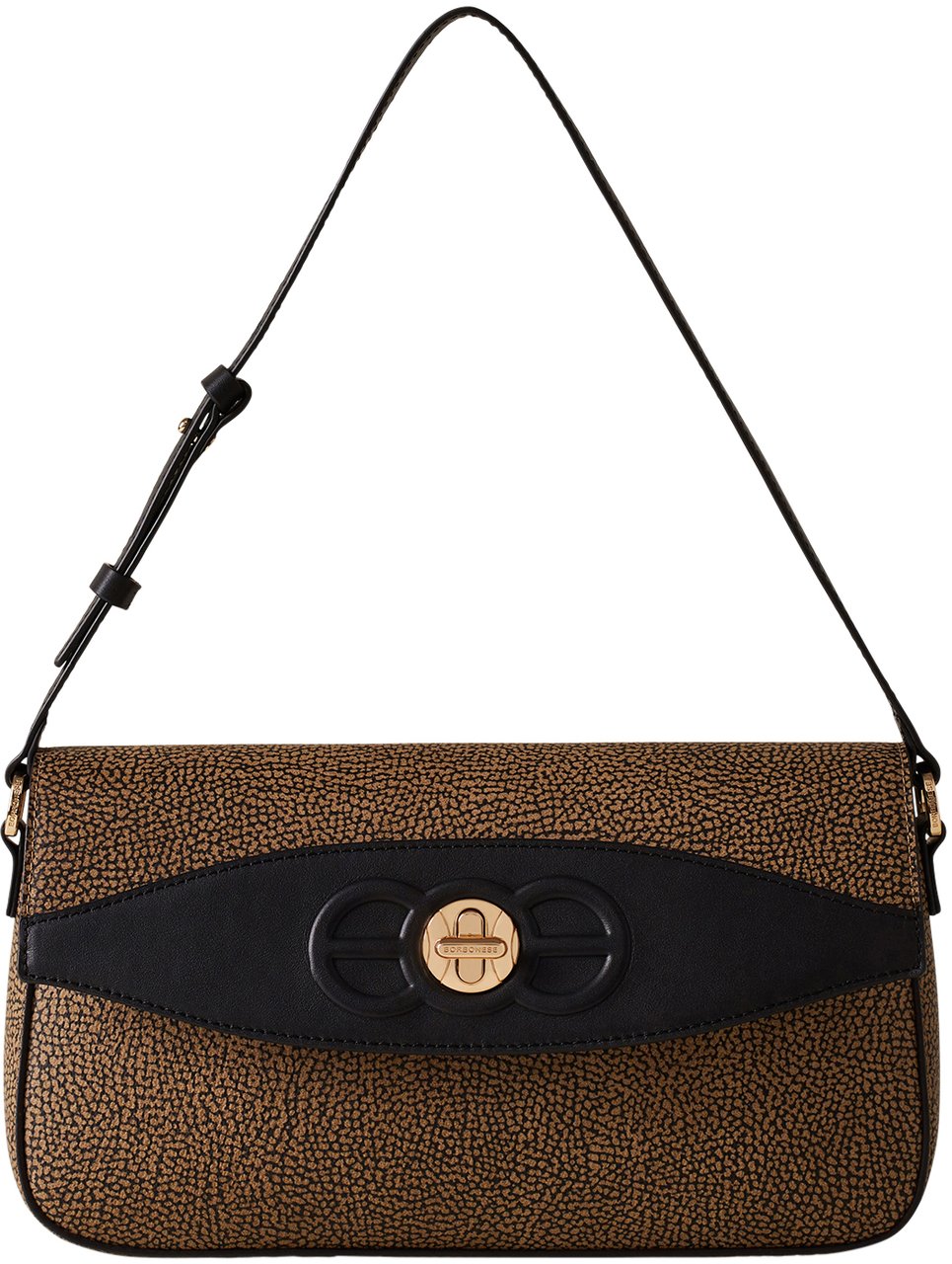 Borbonese MOONLIGHT MEDIUM SHOULDER BAG Bruin