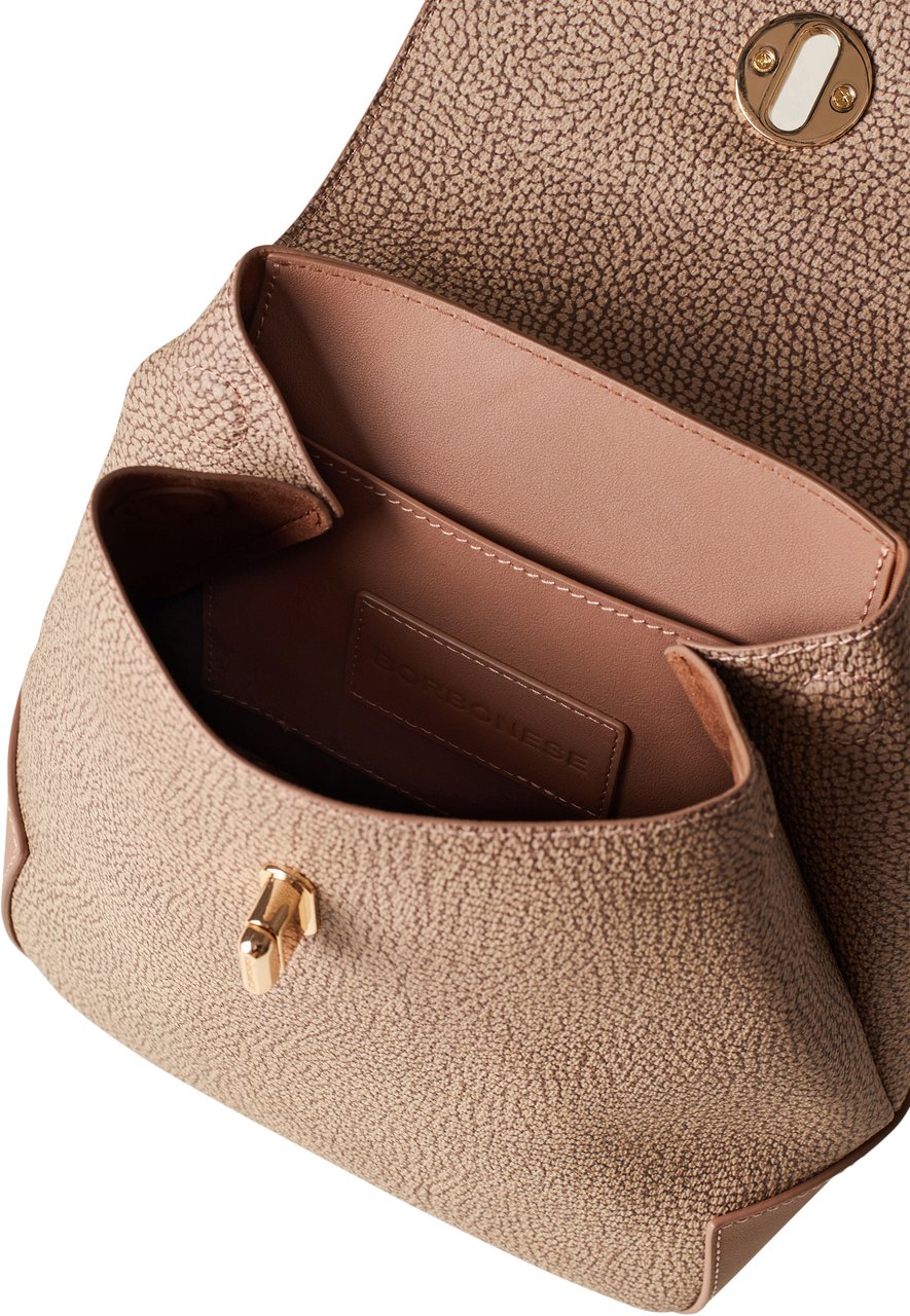 Borbonese MOONLIGHT SMALL BACKPACK Beige