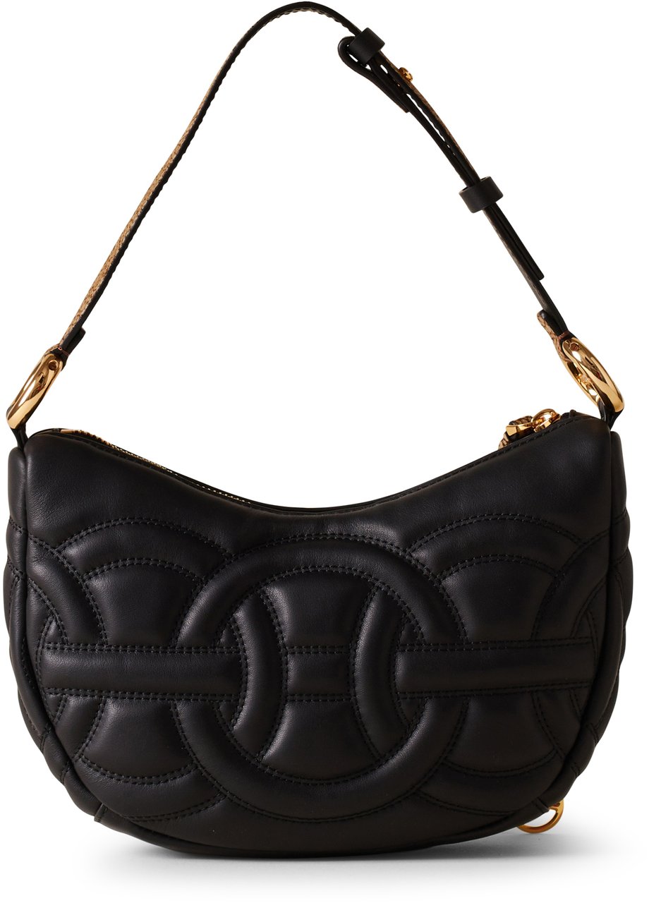 Borbonese RONDO’ SMALL HOBO BAG Zwart