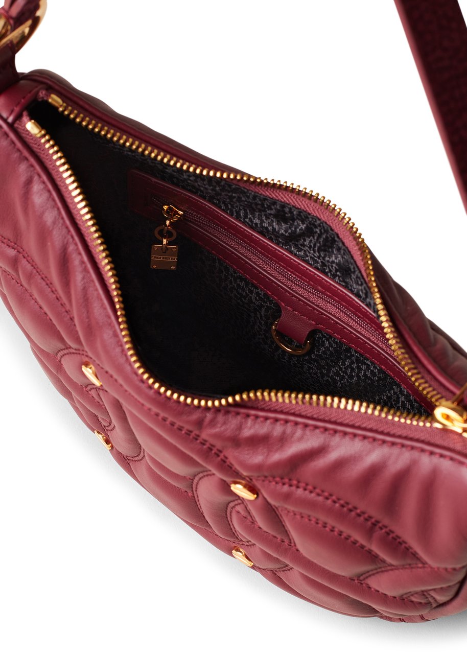 Borbonese RONDO’ SMALL HOBO BAG Rood
