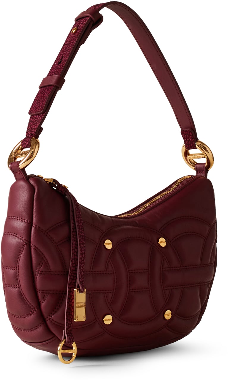 Borbonese RONDO’ SMALL HOBO BAG Rood