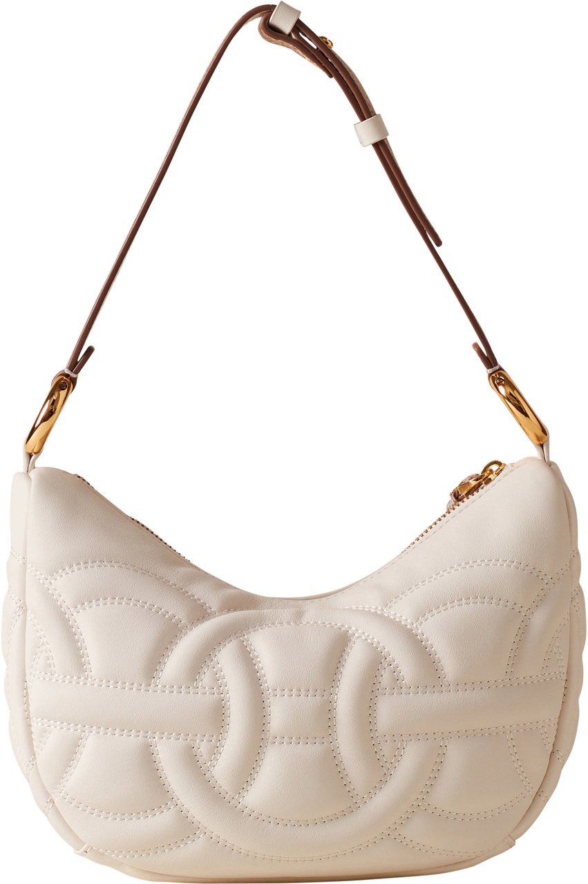Borbonese RONDO’ SMALL HOBO BAG Wit