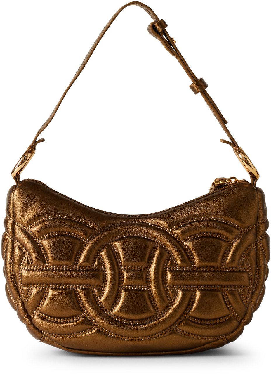 Borbonese RONDO’ SMALL HOBO BAG Goud
