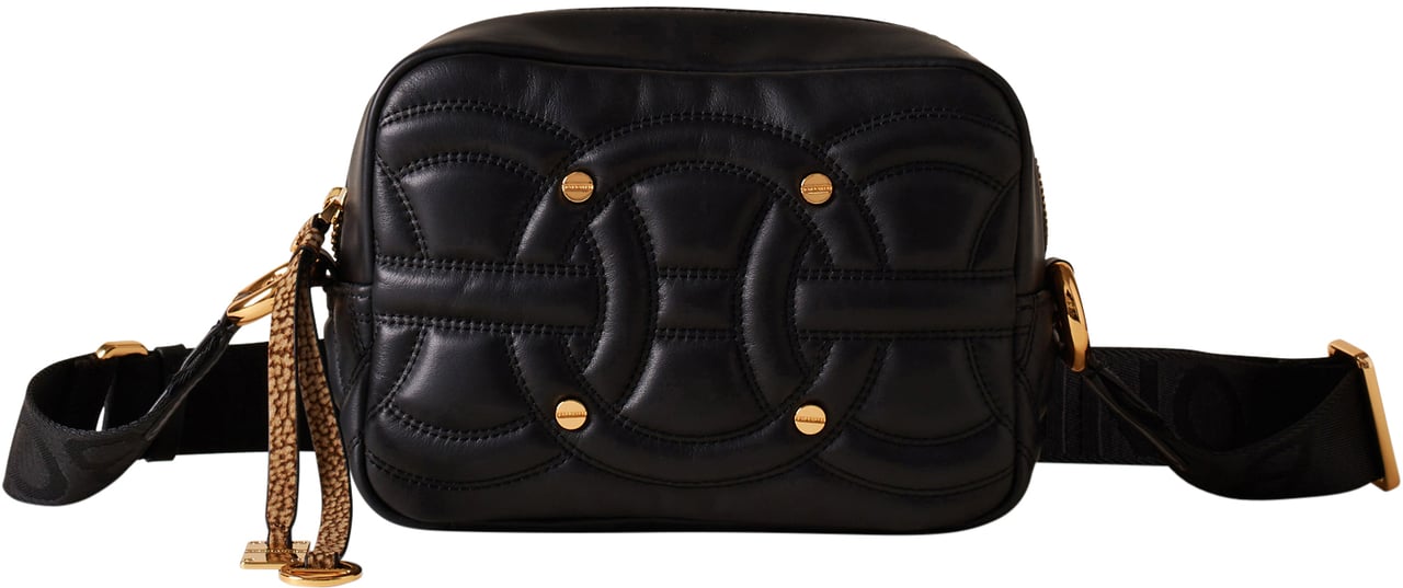 Borbonese RONDO’ SMALL CAMERA BAG Zwart