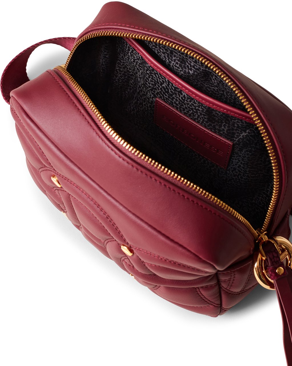 Borbonese RONDO’ SMALL CAMERA BAG Rood