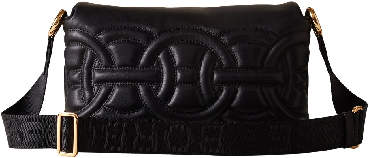 Borbonese RONDO’ SMALL CROSSBODY BAG Zwart