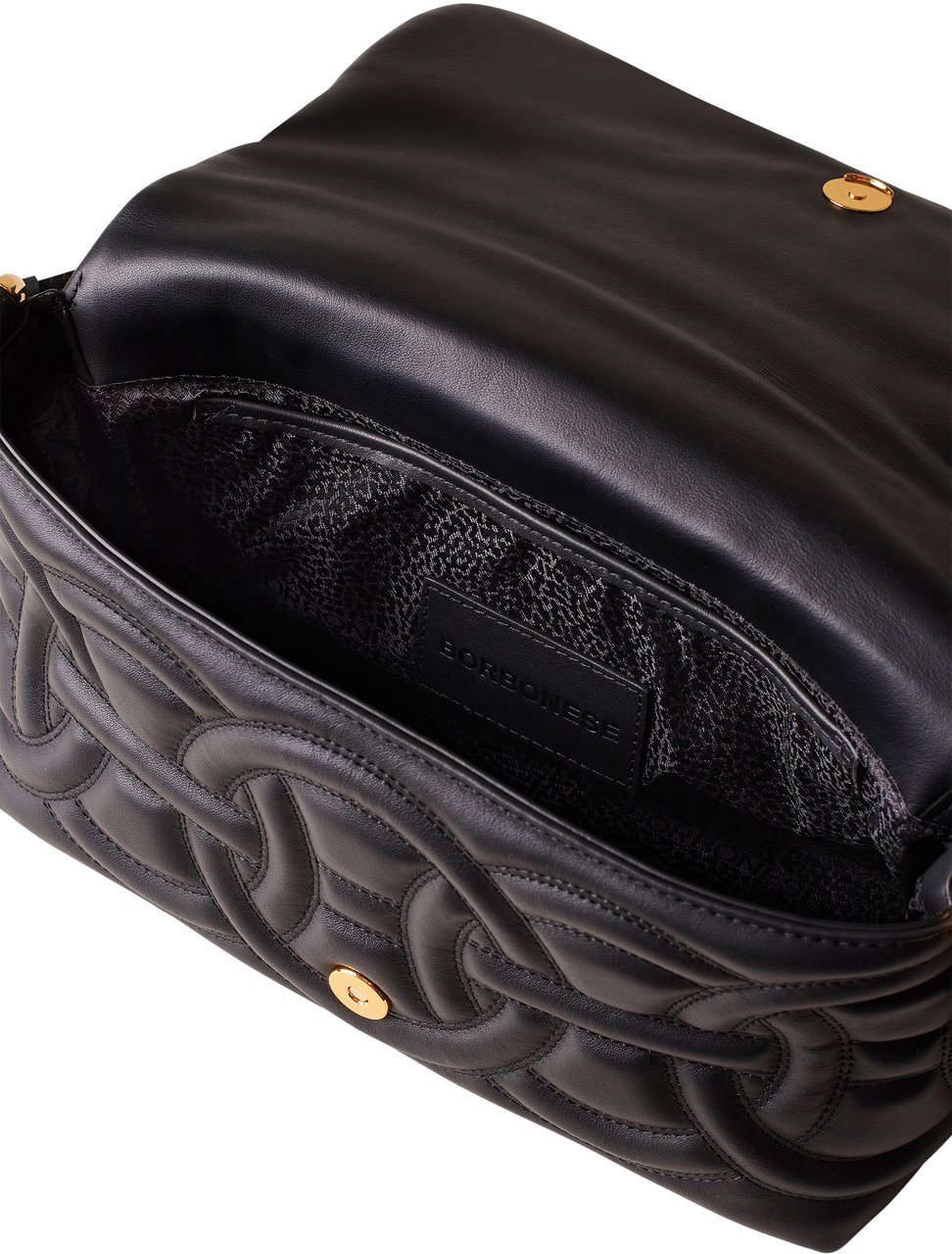 Borbonese RONDO’ SMALL CROSSBODY BAG Zwart