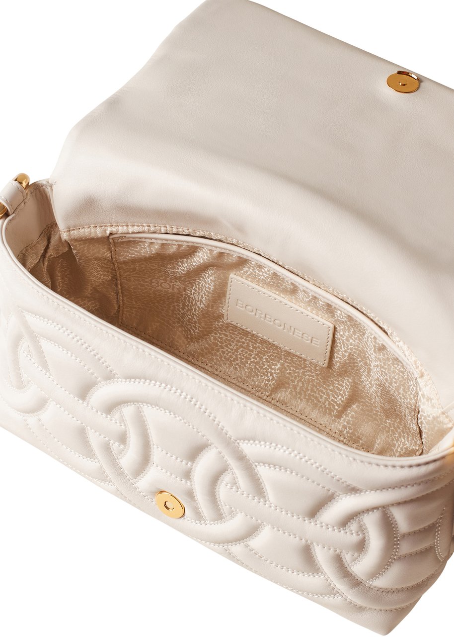 Borbonese RONDO’ SMALL CROSSBODY BAG Wit