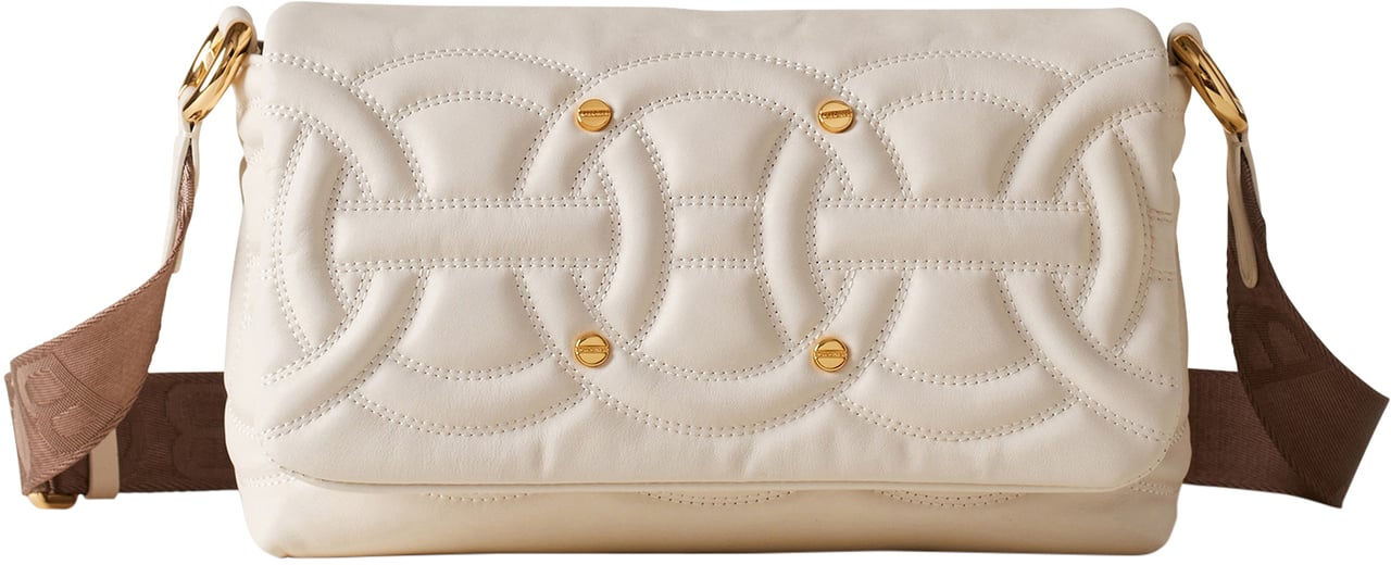 Borbonese RONDO’ SMALL CROSSBODY BAG Wit