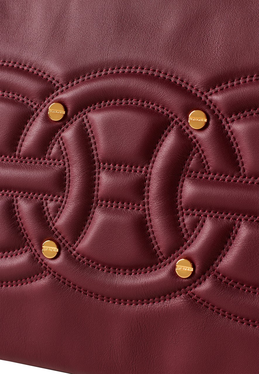 Borbonese RONDO’ MEDIUM TRIFOLD CROSSBODY BAG Rood