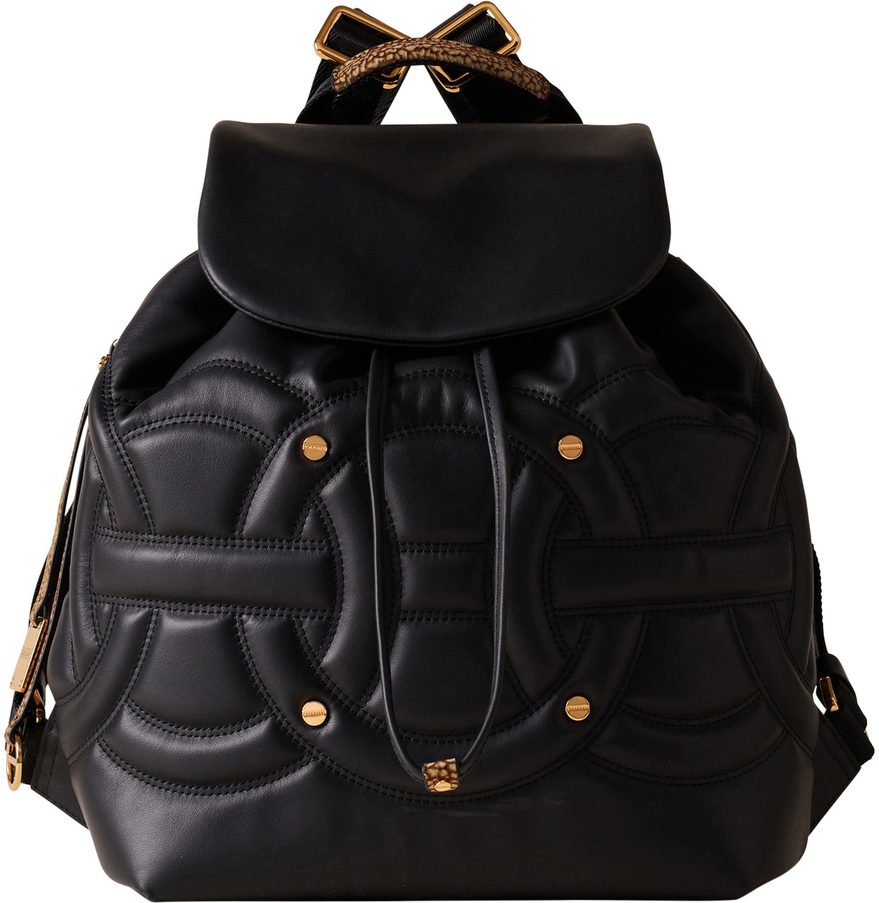 Borbonese RONDO’ MEDIUM BACKPACK Zwart