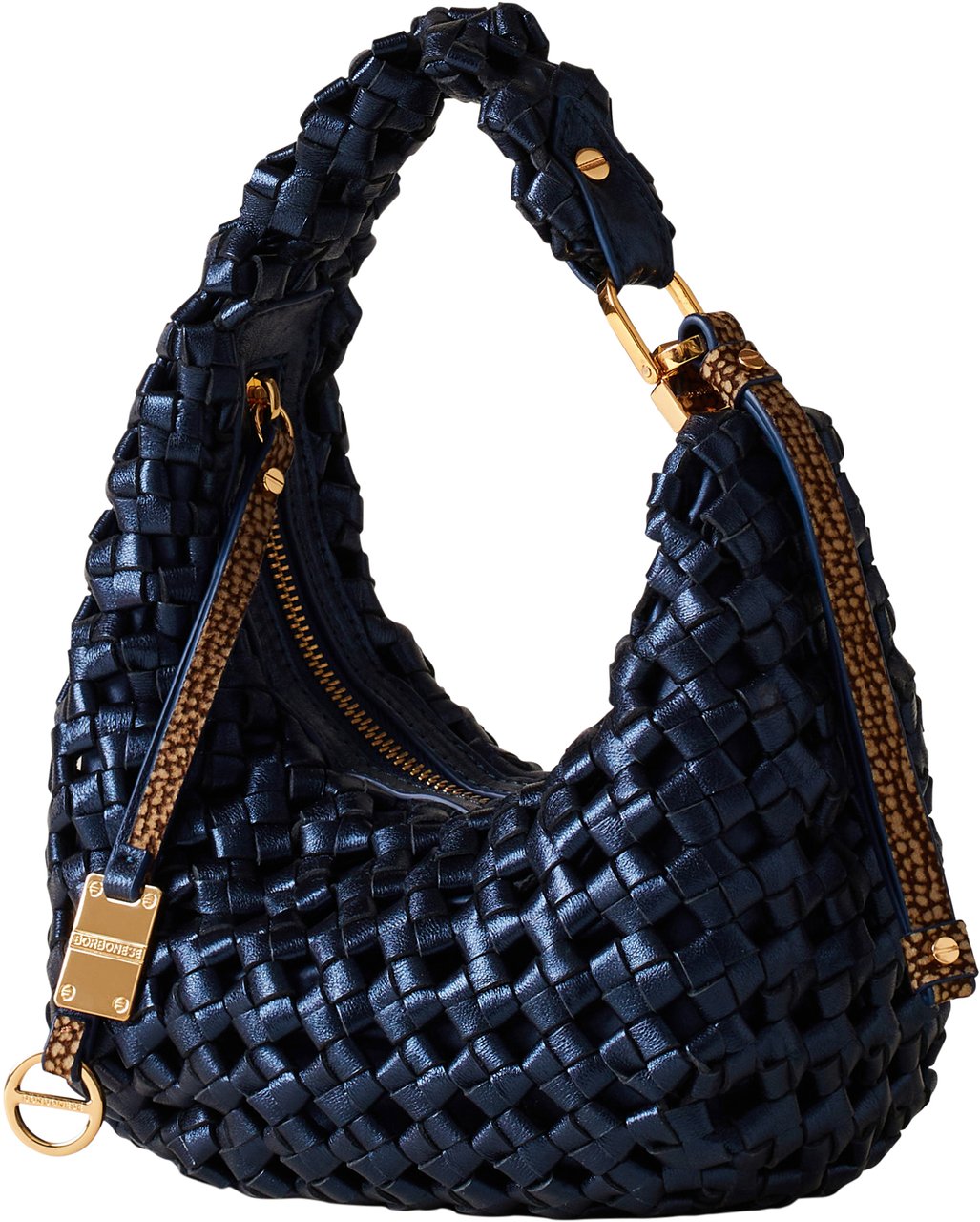 Borbonese LA NIDO PETITE HOBO BAG Blauw
