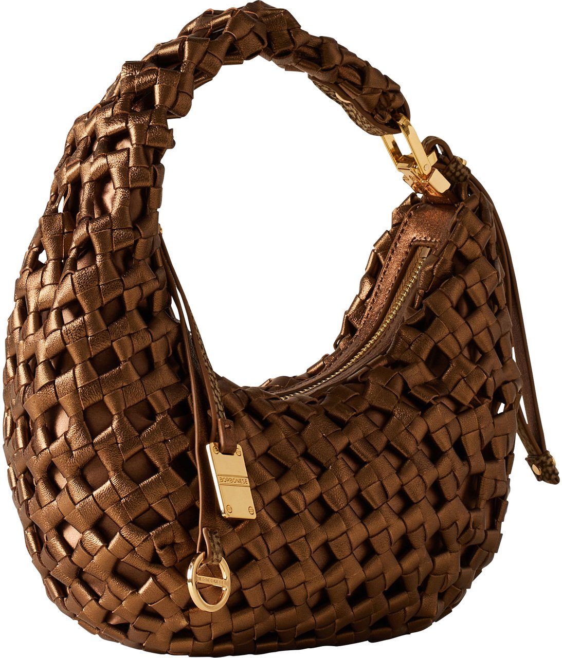 Borbonese LA NIDO PETITE HOBO BAG Goud