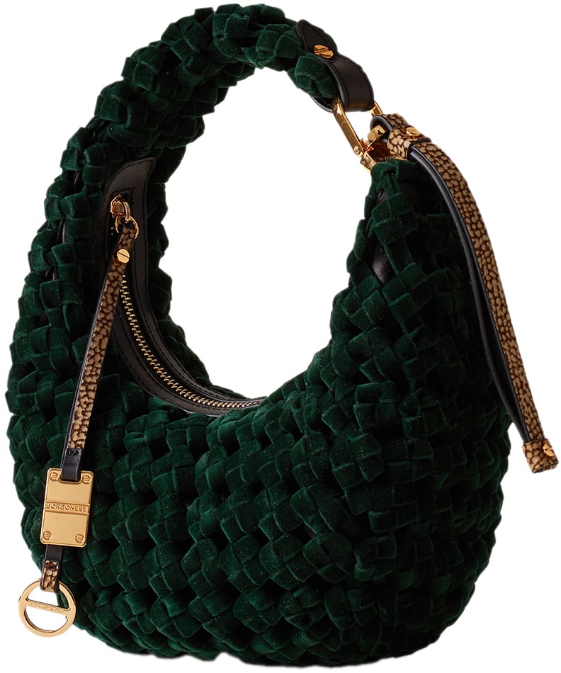 Borbonese LA NIDO PETITE HOBO BAG Groen