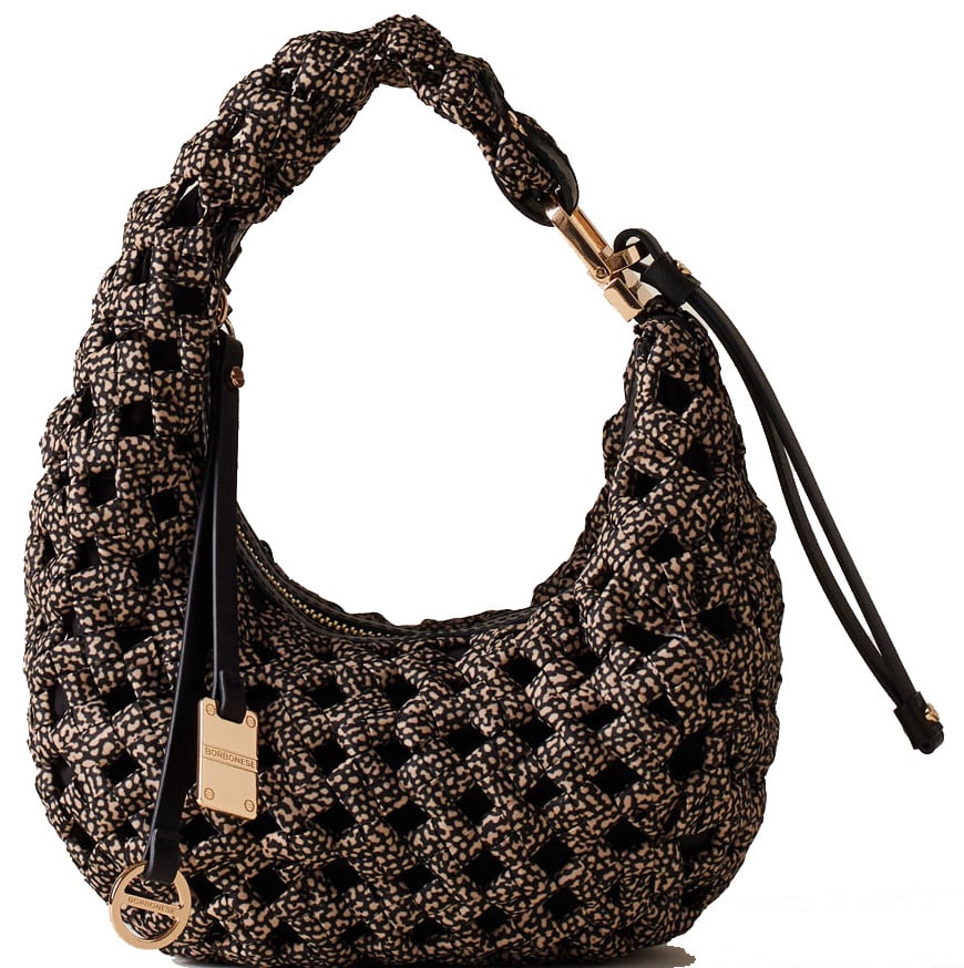 Borbonese LA NIDO PETITE HOBO BAG Bruin