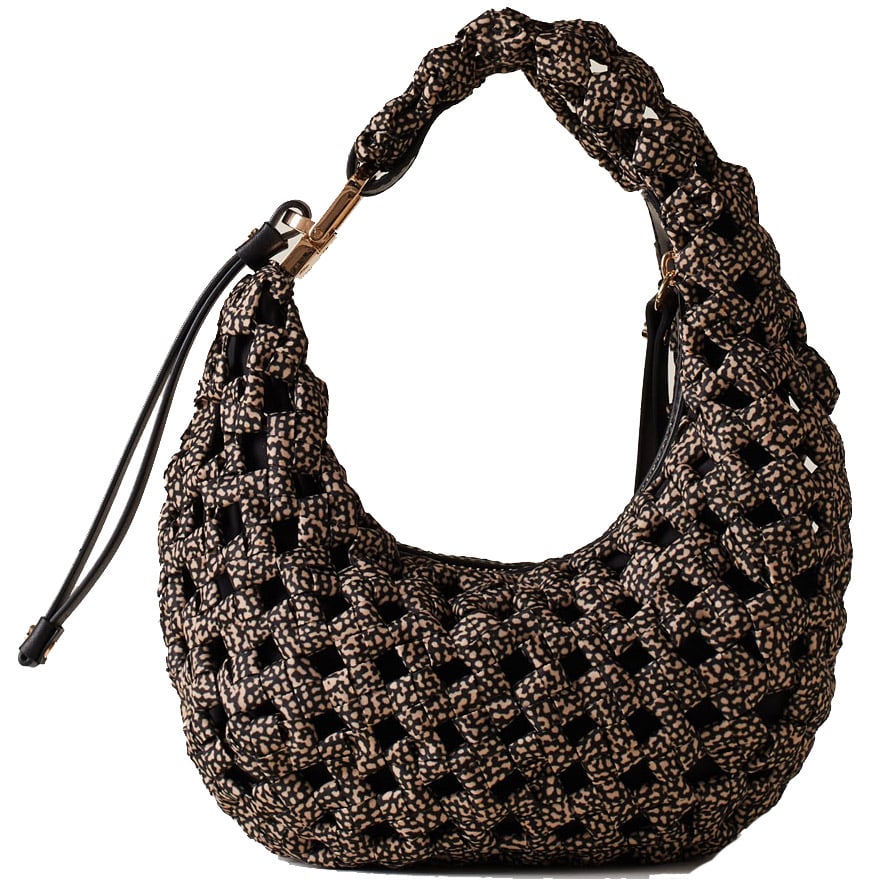 Borbonese LA NIDO PETITE HOBO BAG Bruin