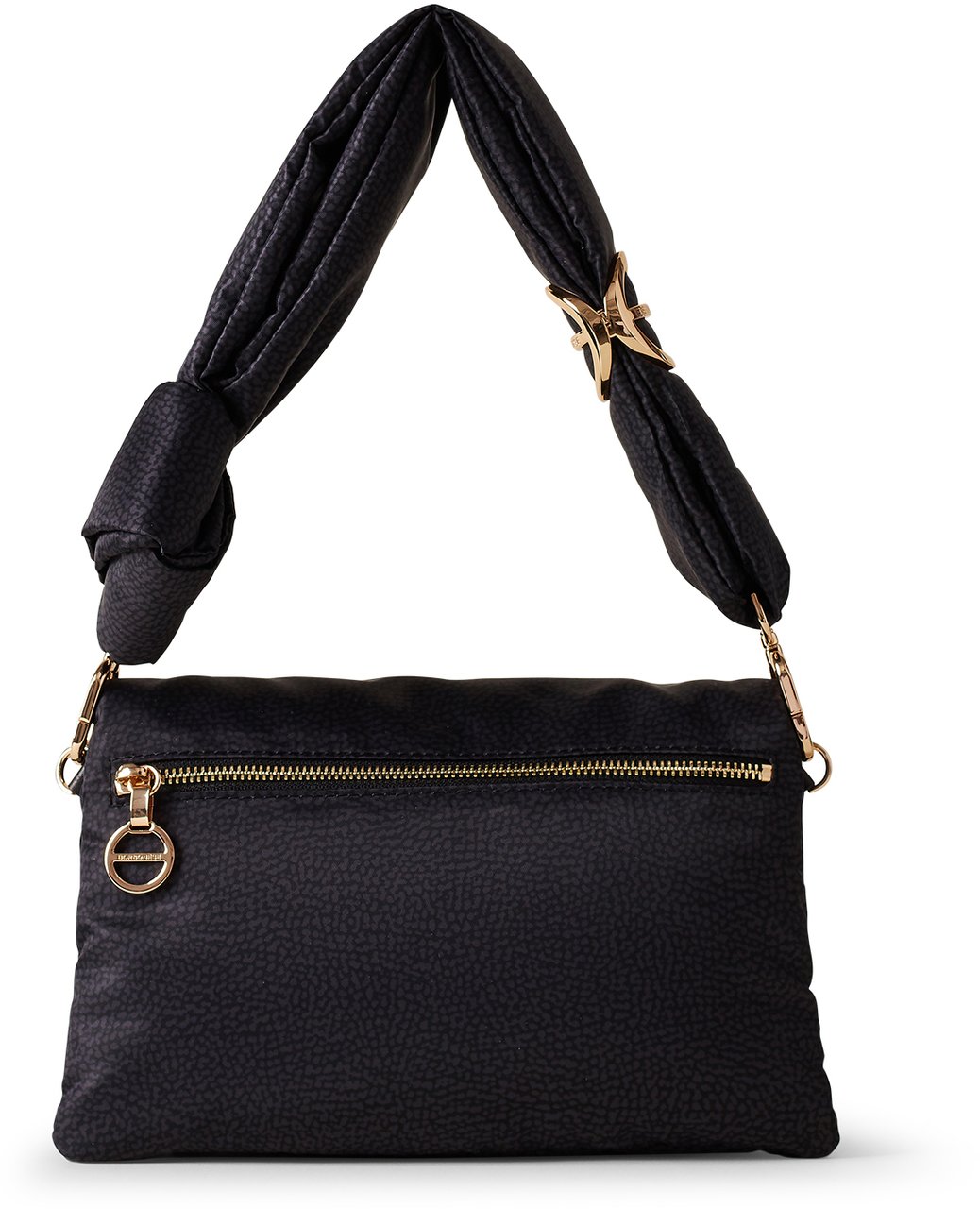 Borbonese TWINNIE TRIFOLD CROSSBODY BAG Zwart