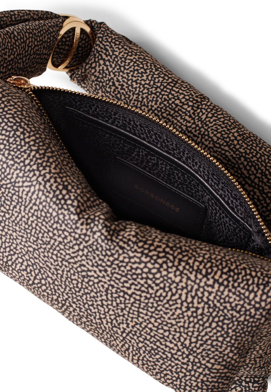 Borbonese TWINNIE TRIFOLD CROSSBODY BAG Bruin