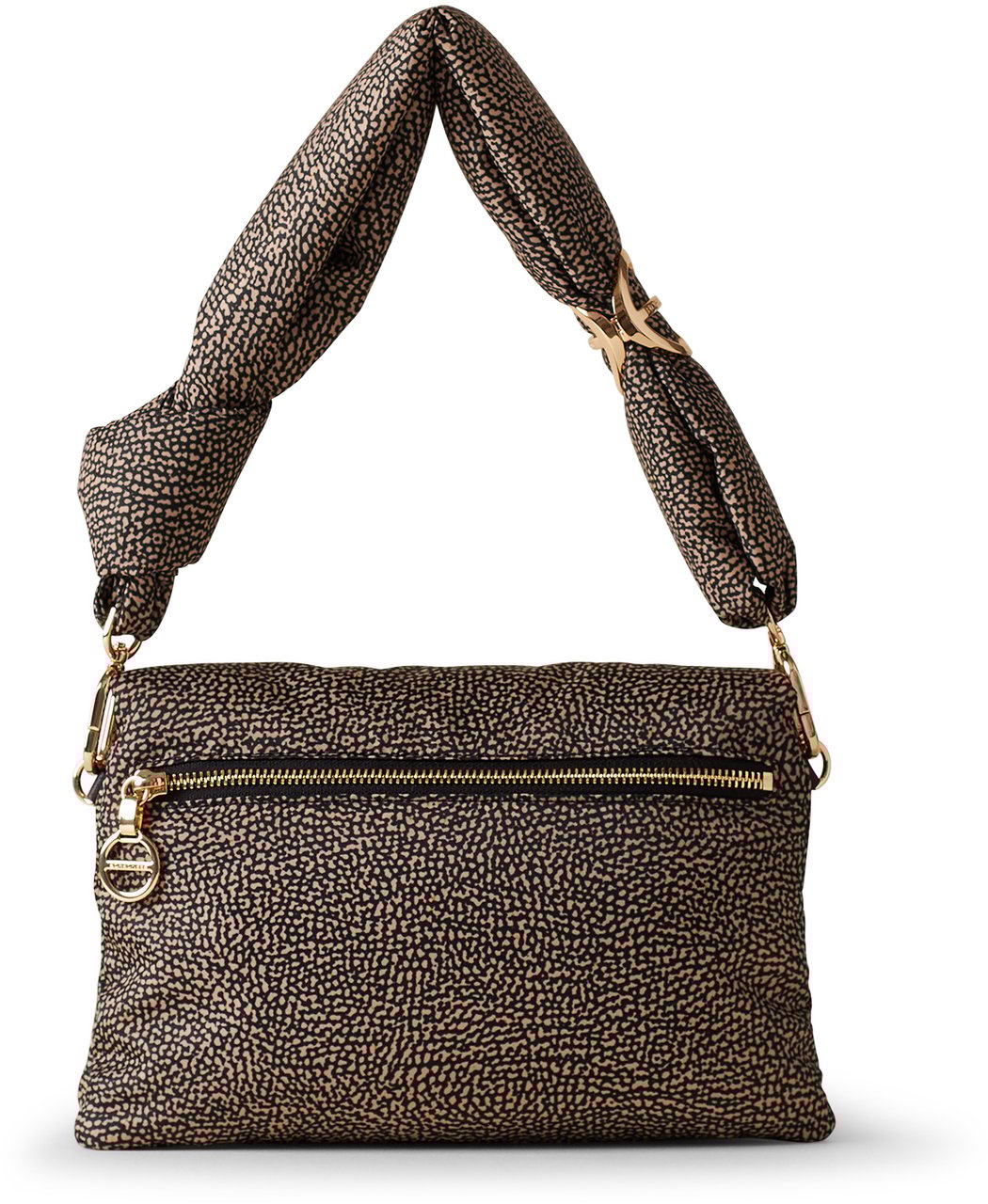 Borbonese TWINNIE TRIFOLD CROSSBODY BAG Bruin