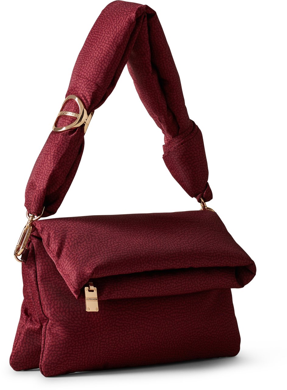 Borbonese TWINNIE TRIFOLD CROSSBODY BAG Rood
