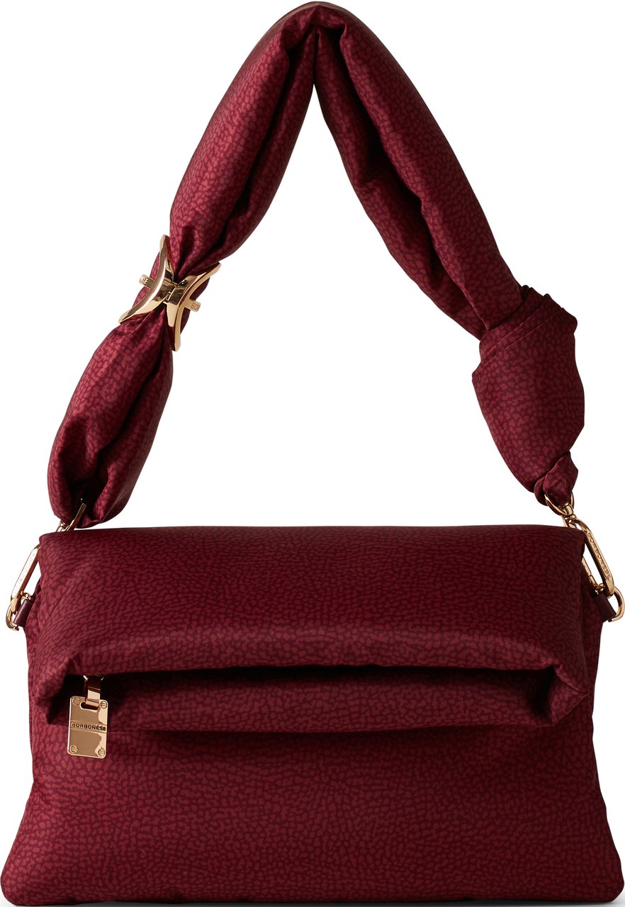 Borbonese TWINNIE TRIFOLD CROSSBODY BAG Rood