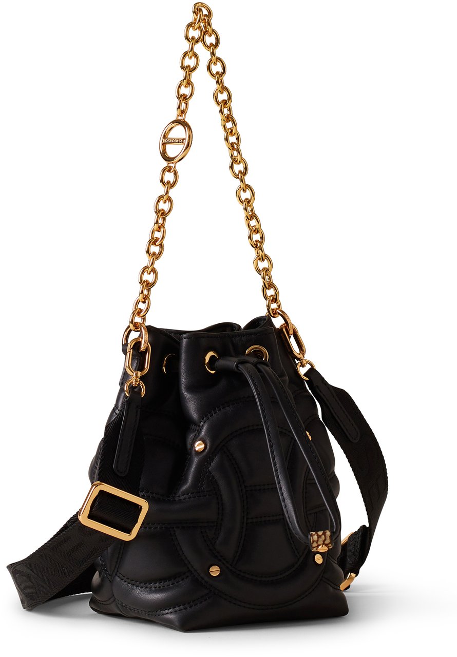 Borbonese RONDO’ MINI BUCKET BAG Zwart