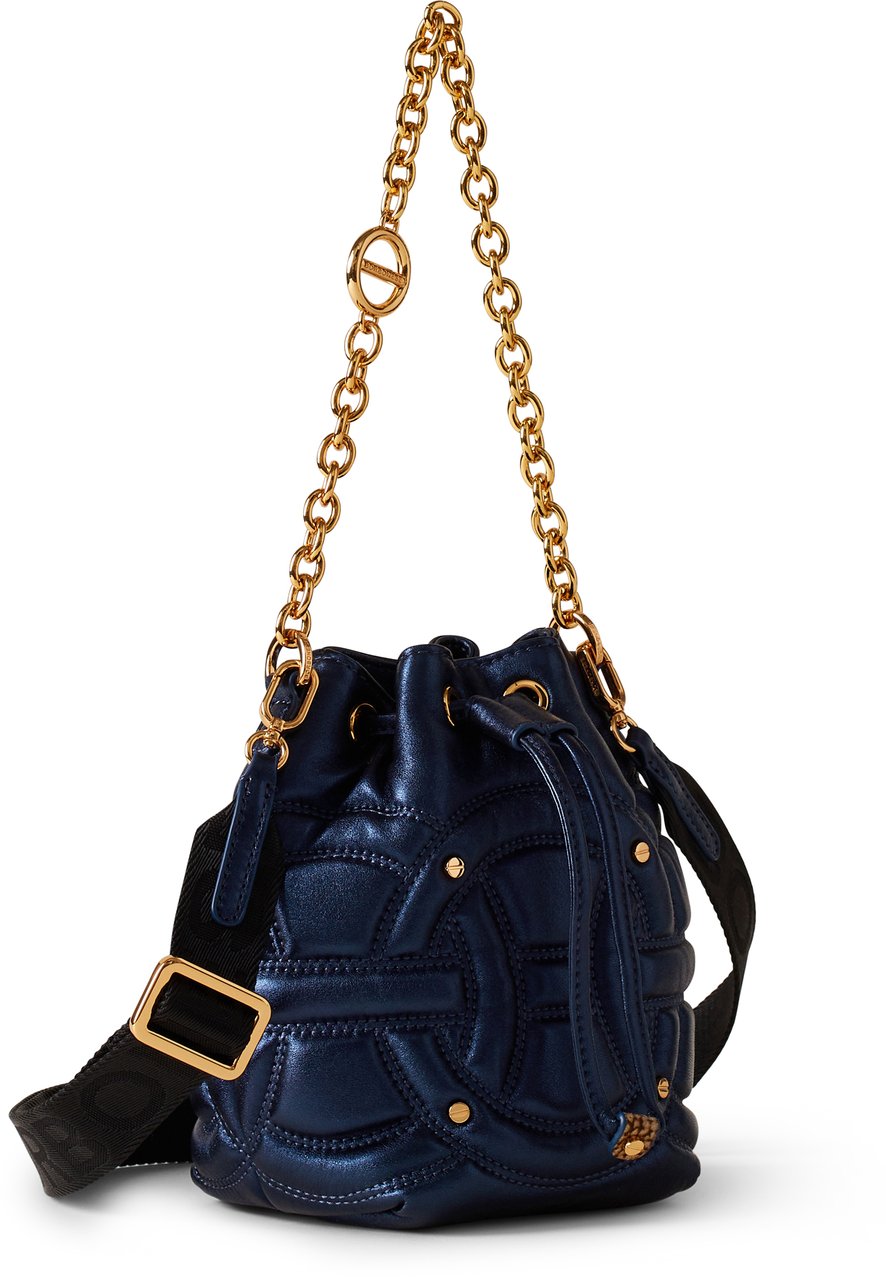 Borbonese RONDO’ MINI BUCKET BAG Blauw