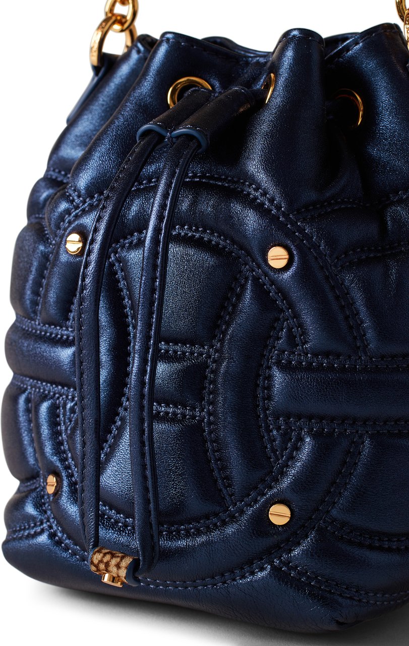 Borbonese RONDO’ MINI BUCKET BAG Blauw