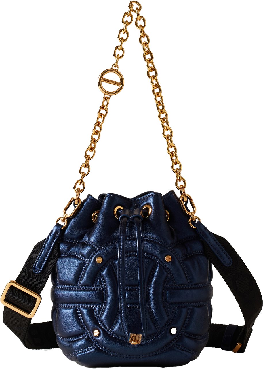 Borbonese RONDO’ MINI BUCKET BAG Blauw