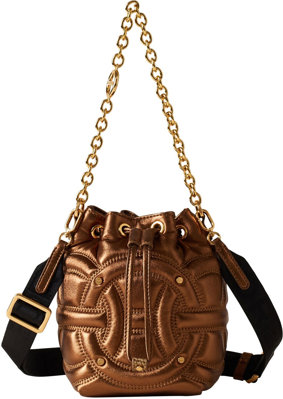 Borbonese RONDO’ MINI BUCKET BAG Goud