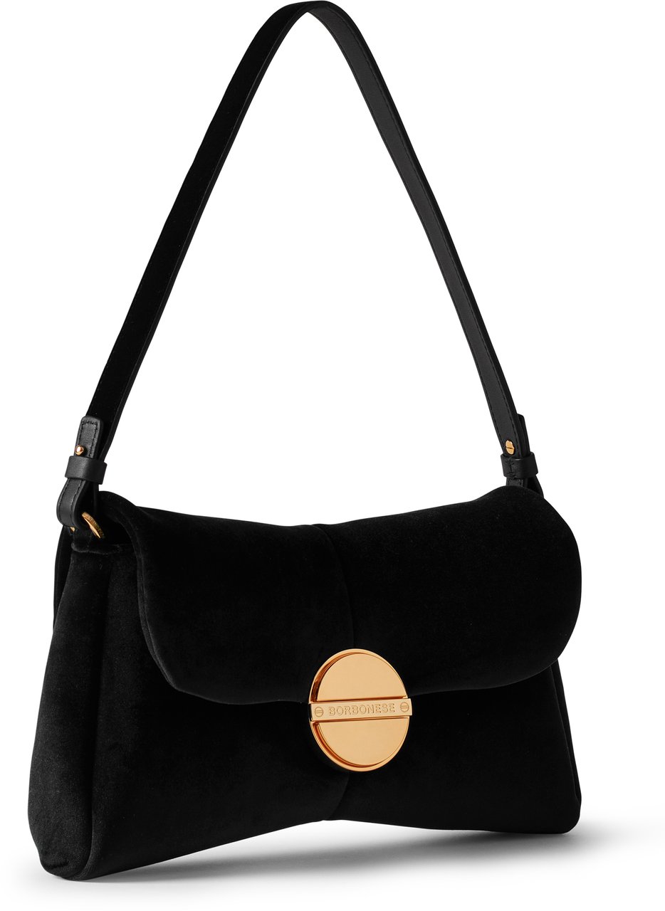 Borbonese COQUETTE MEDIUM CROSSBODY BAG Zwart