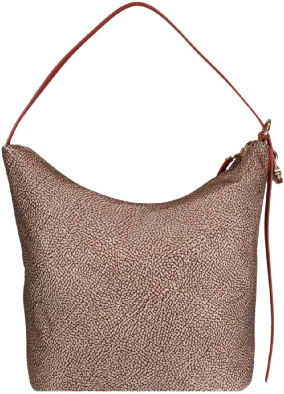 Borbonese Bags Red Papaya Taupe