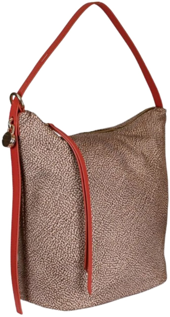 Borbonese Bags Red Papaya Taupe