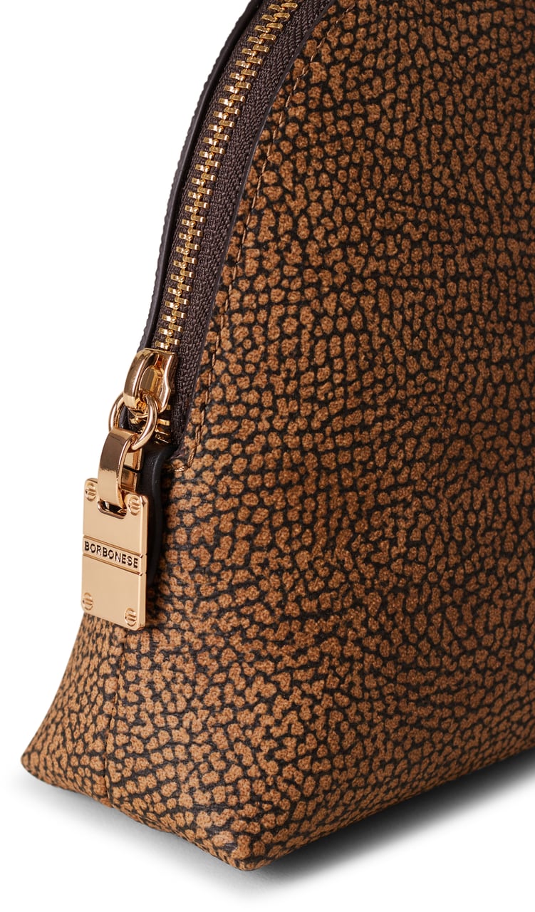 Borbonese LARGE ALL-PURPOSE POUCH Bruin