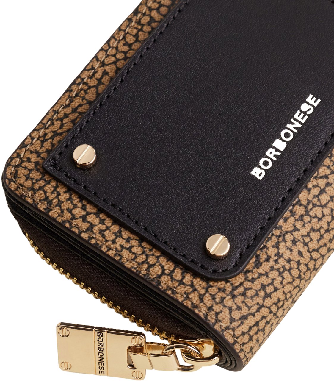 Borbonese SMALL ZIP-AROUND WALLET Bruin
