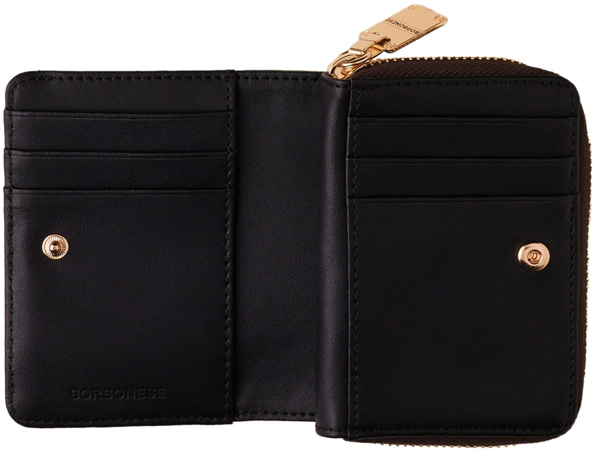 Borbonese SMALL ZIP-AROUND WALLET Bruin