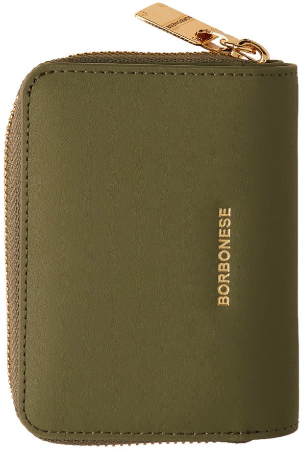 Borbonese SMALL ZIP-AROUND WALLET Groen
